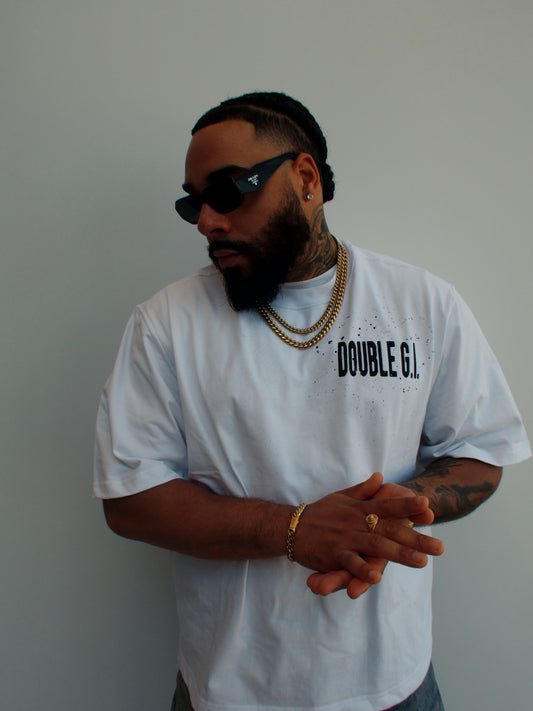 "Bric No K 4" White Heavy Tee