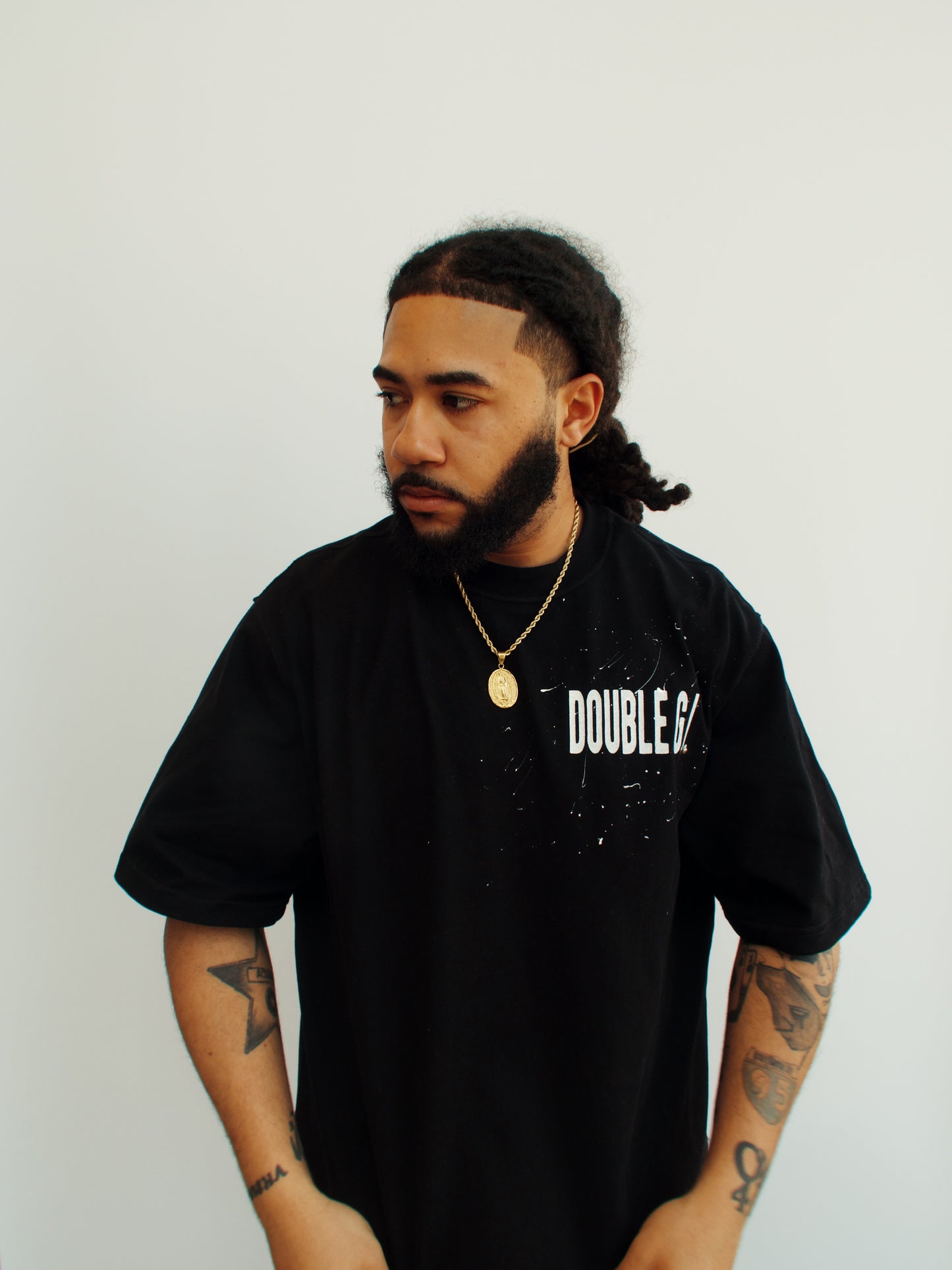 "Bric No K 4" Black Heavy Box Tee