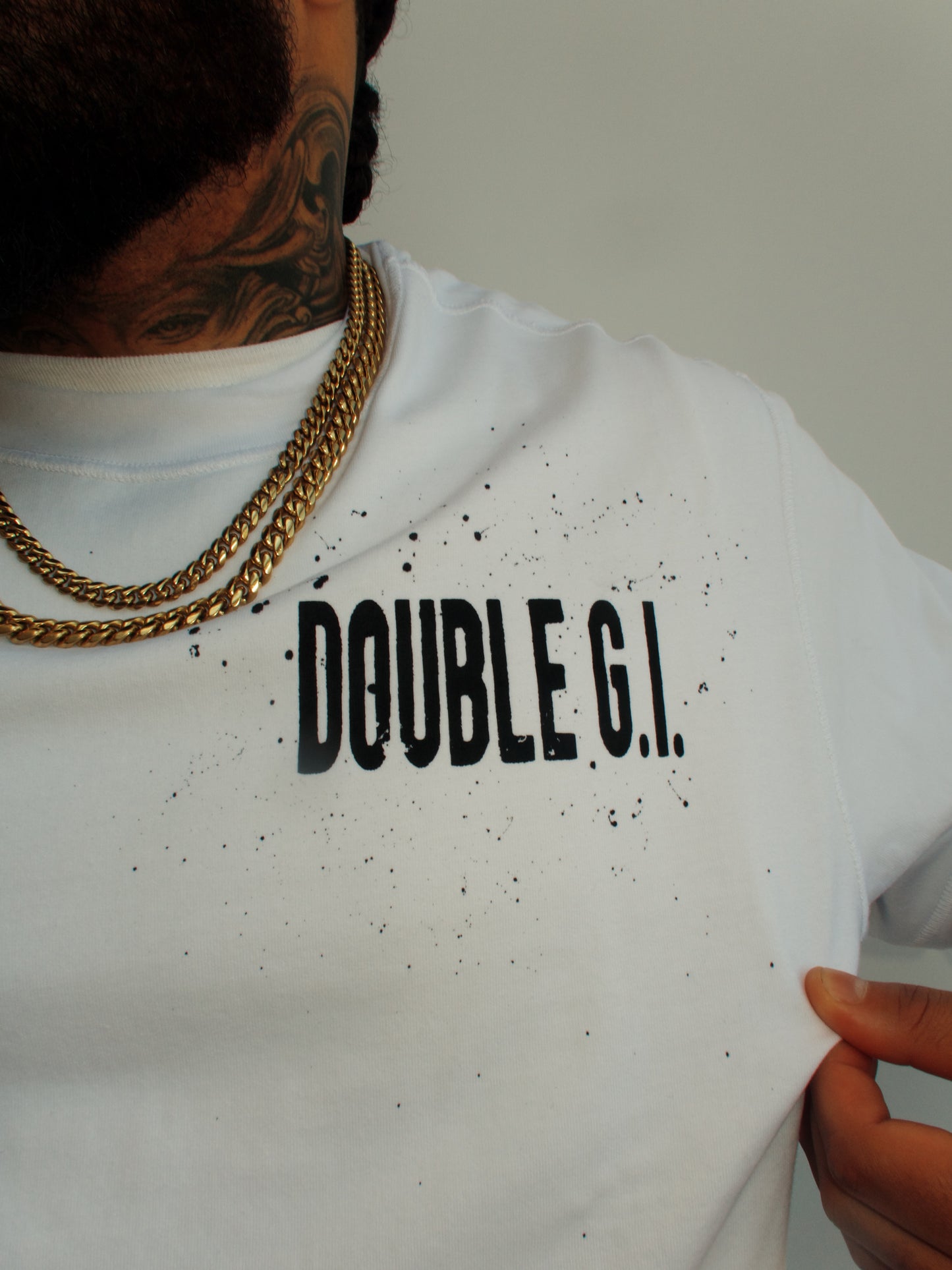 "Bric No K 4" White Heavy Tee